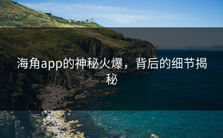 海角app的神秘火爆，背后的细节揭秘